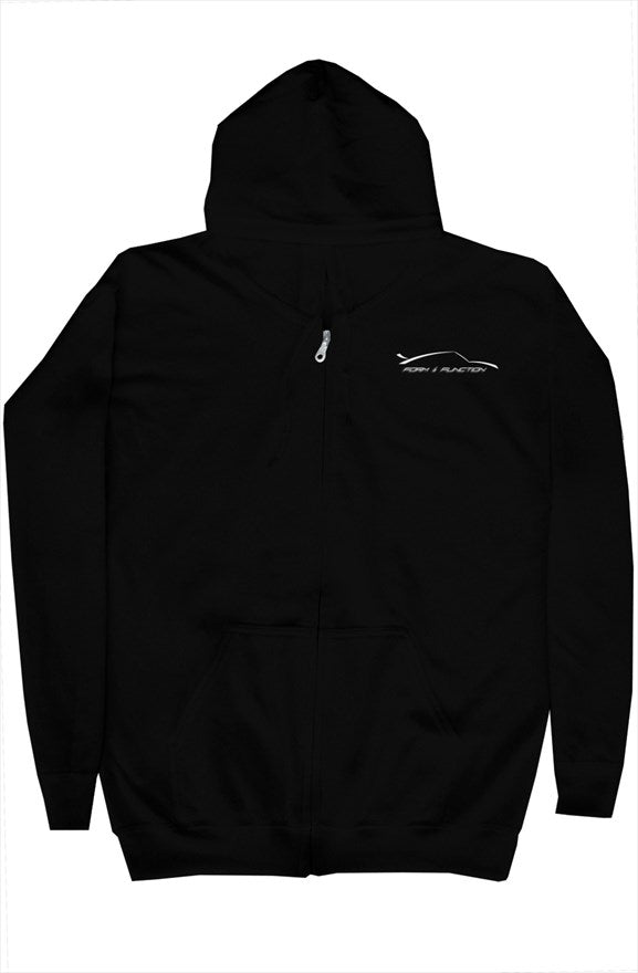 gildan zip hoody (Black full logo)